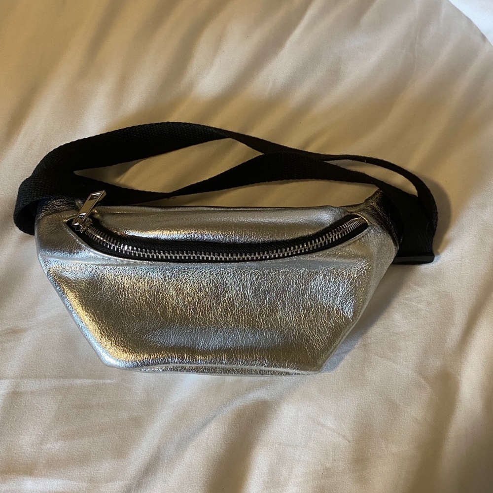 Silver fanny pack